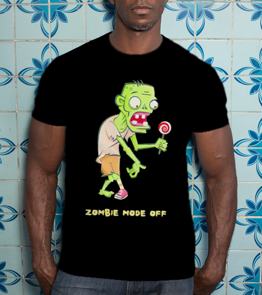 ZOMBIE MODE OFF LOLLIPOP CHARACTER VIBRANT T-Shirt