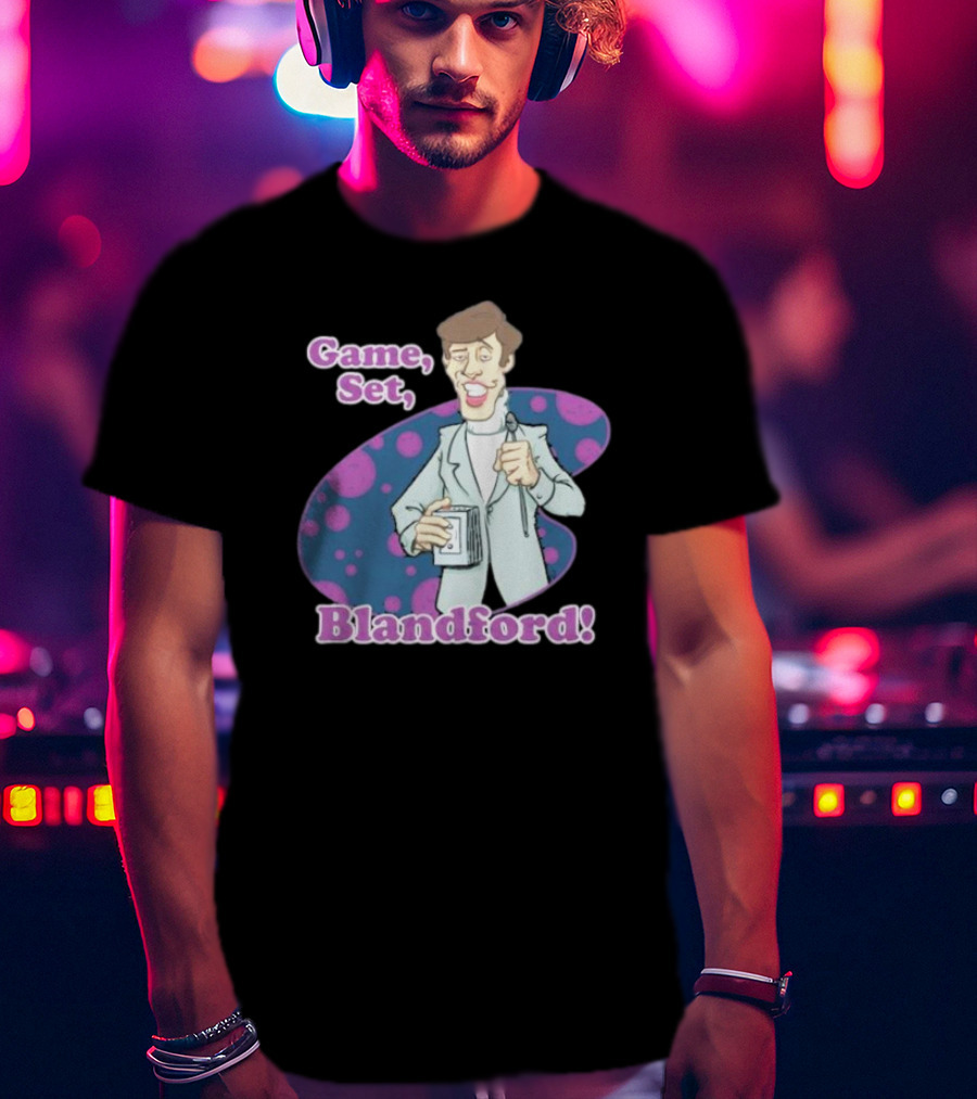 Game Set Blandford Comedy Microphone T-Shirt