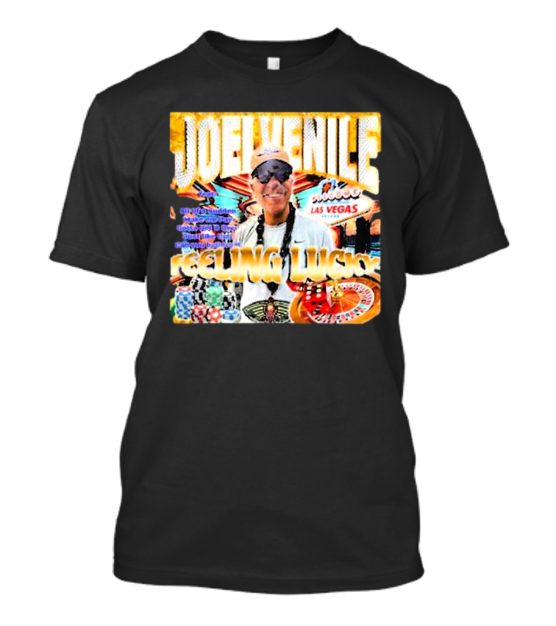 JOELVENILE FEELING LUCKY LAS VEGAS CASINO ROULETTE T-Shirt