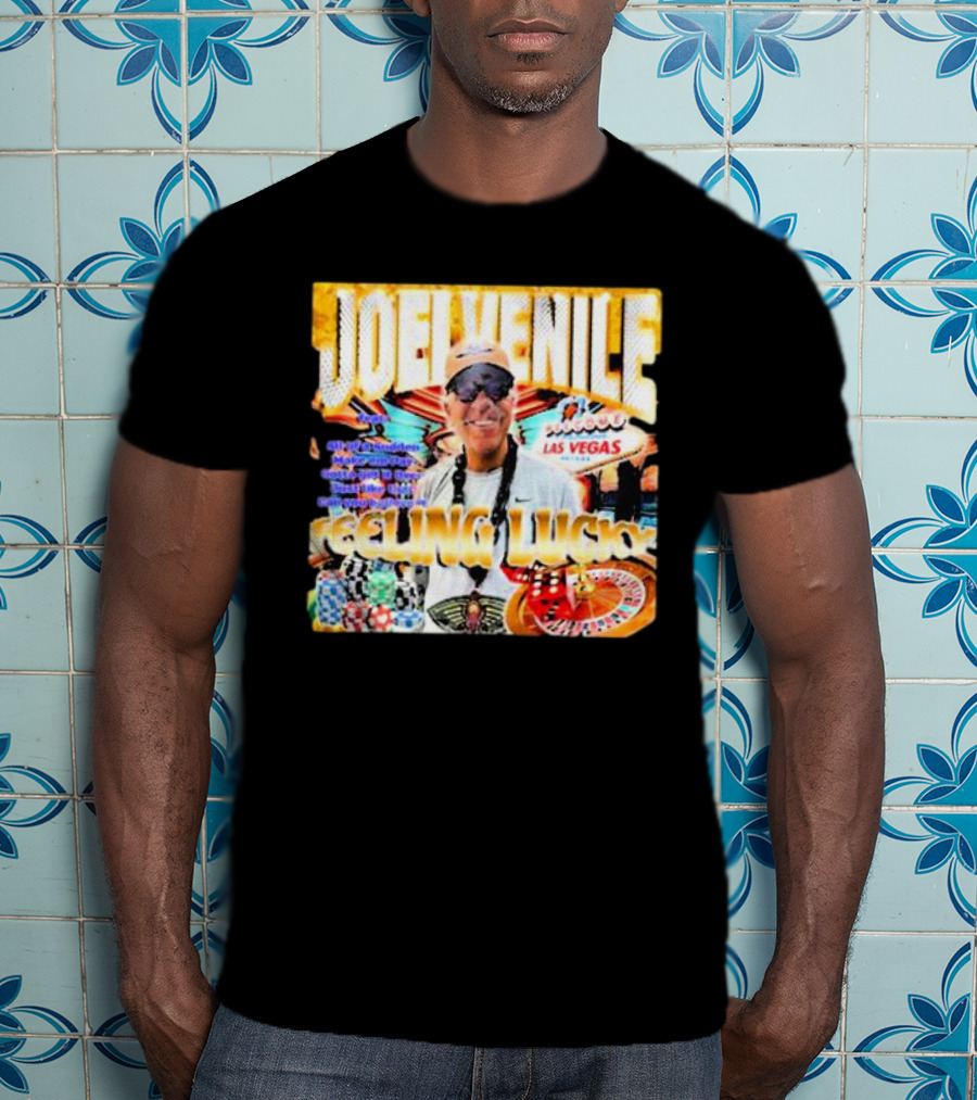 JOELVENILE FEELING LUCKY LAS VEGAS CASINO ROULETTE T-Shirt