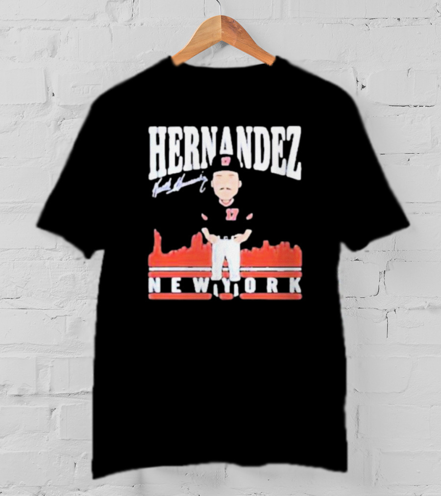 Hernandez Keith Hernandez Toon Signature New York T-Shirt