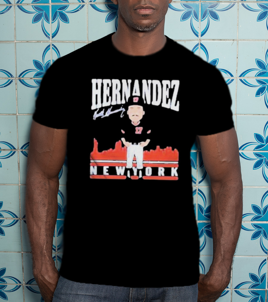 Hernandez Keith Hernandez Toon Signature New York T-Shirt