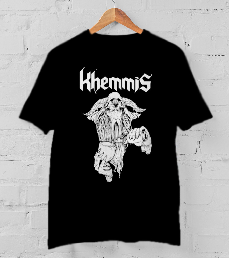 Khemmis Beer Wizard Goat-Pouring T-Shirt