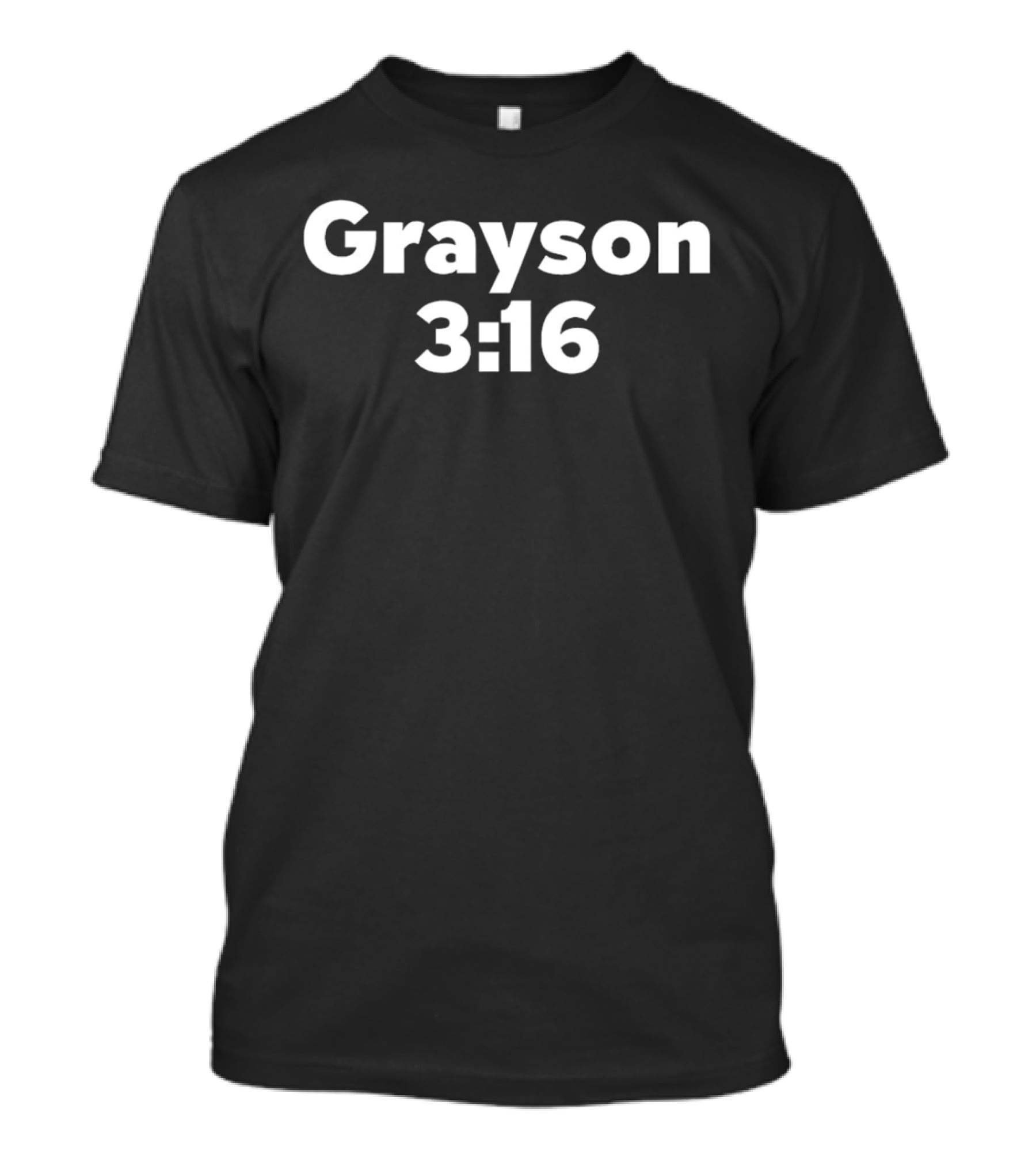 Grayson 3 16 Wrestling Style Fan T-Shirt