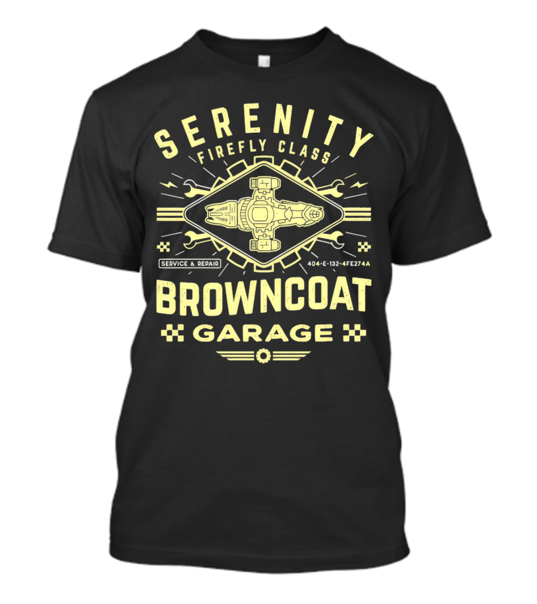 Serenity Firefly Class Browncoat Garage Service And Repair T-Shirt