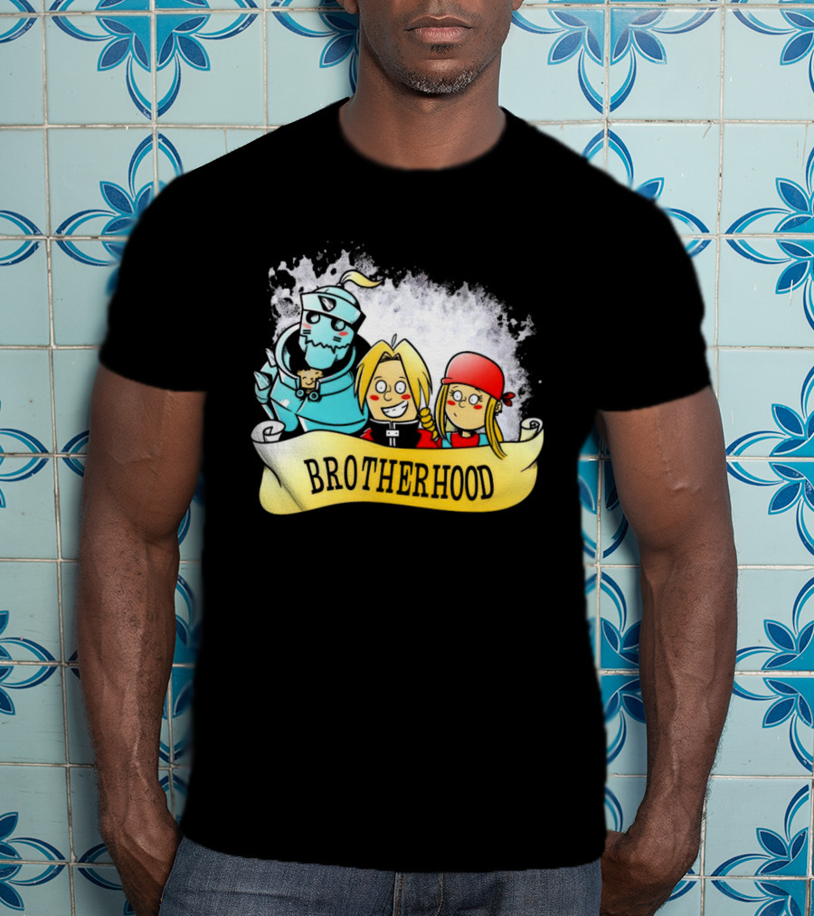 Brotherhood Alphonse Edward Winry Banner T-Shirt