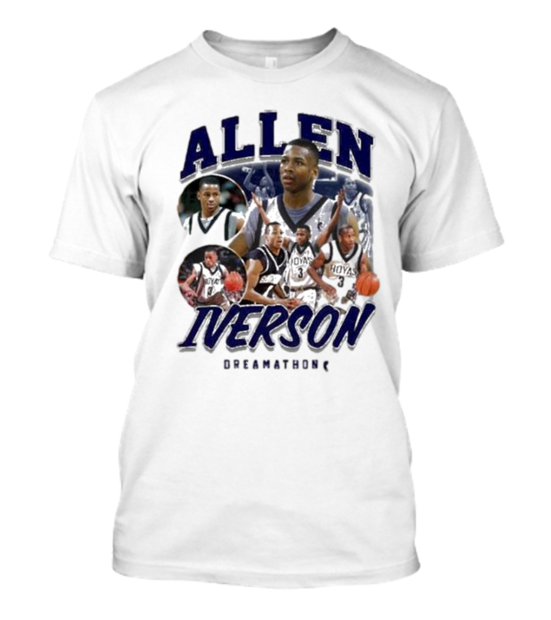 Allen Iverson Georgetown Hoyas Collage T-Shirt