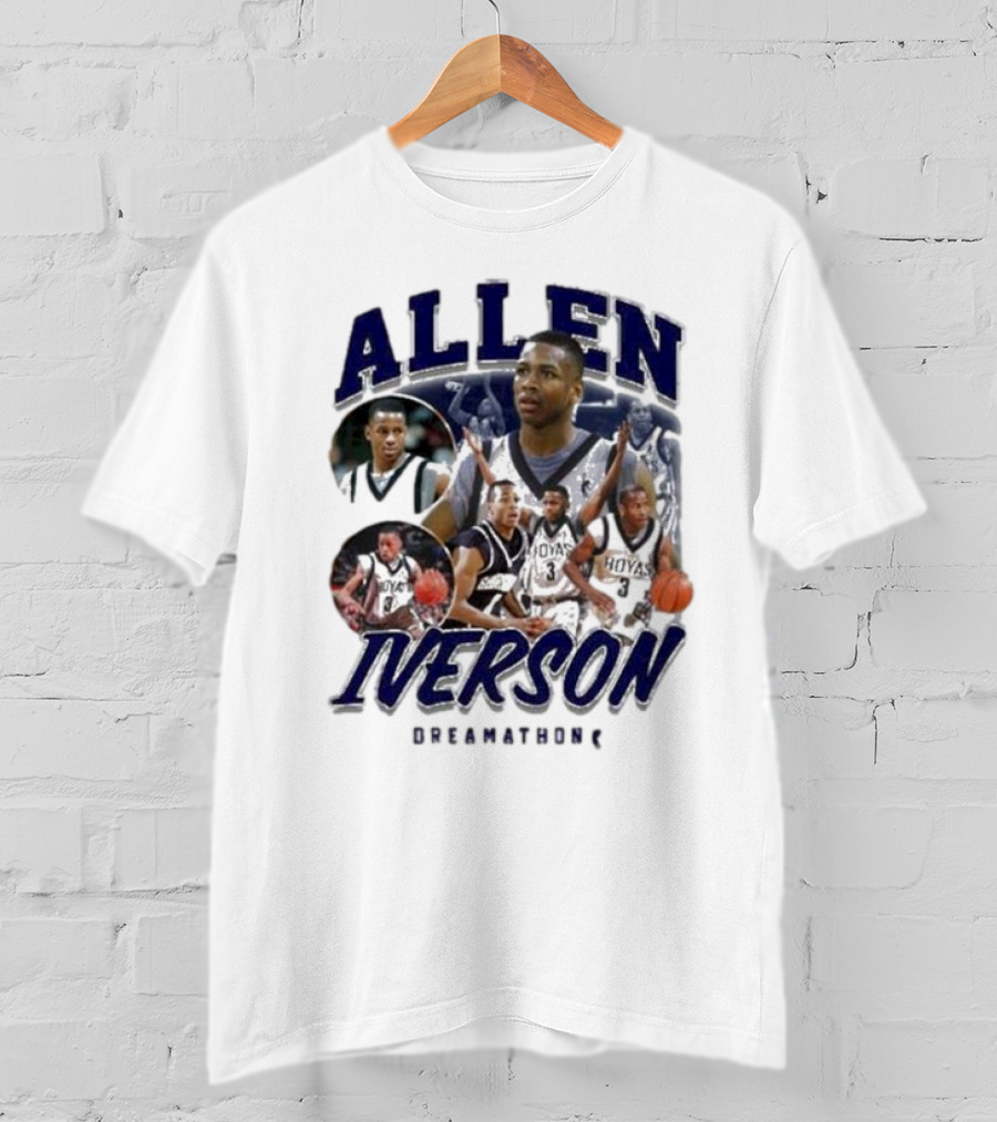 Allen Iverson Georgetown Hoyas Collage T-Shirt
