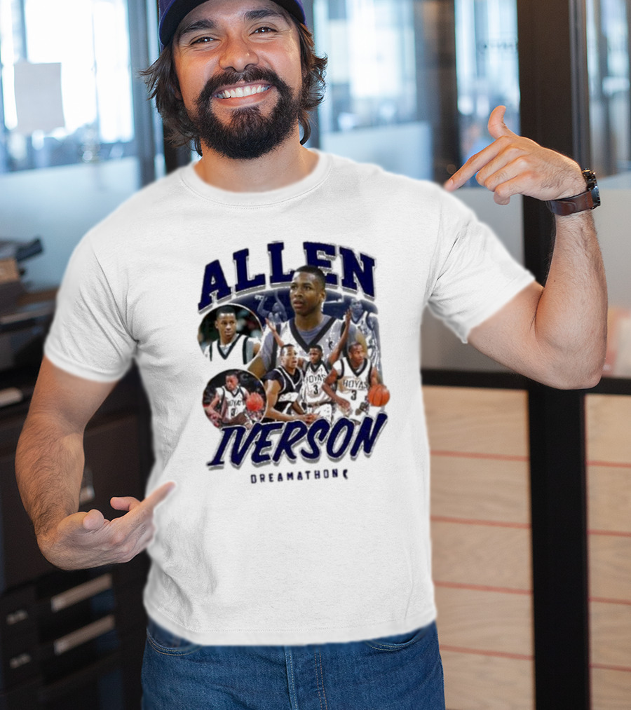 Allen Iverson Georgetown Hoyas Collage T-Shirt