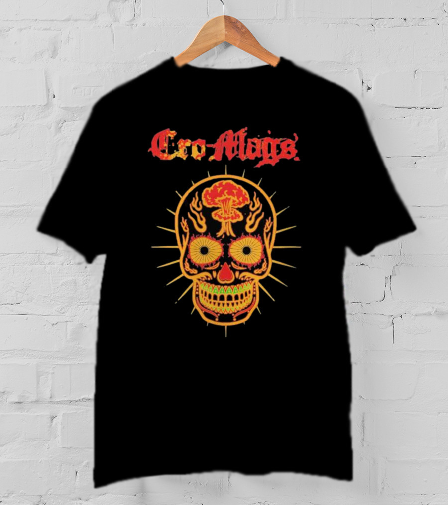 Cro-Mags Age Of The Dead Skull With Nuclear Explosion T-Shirt