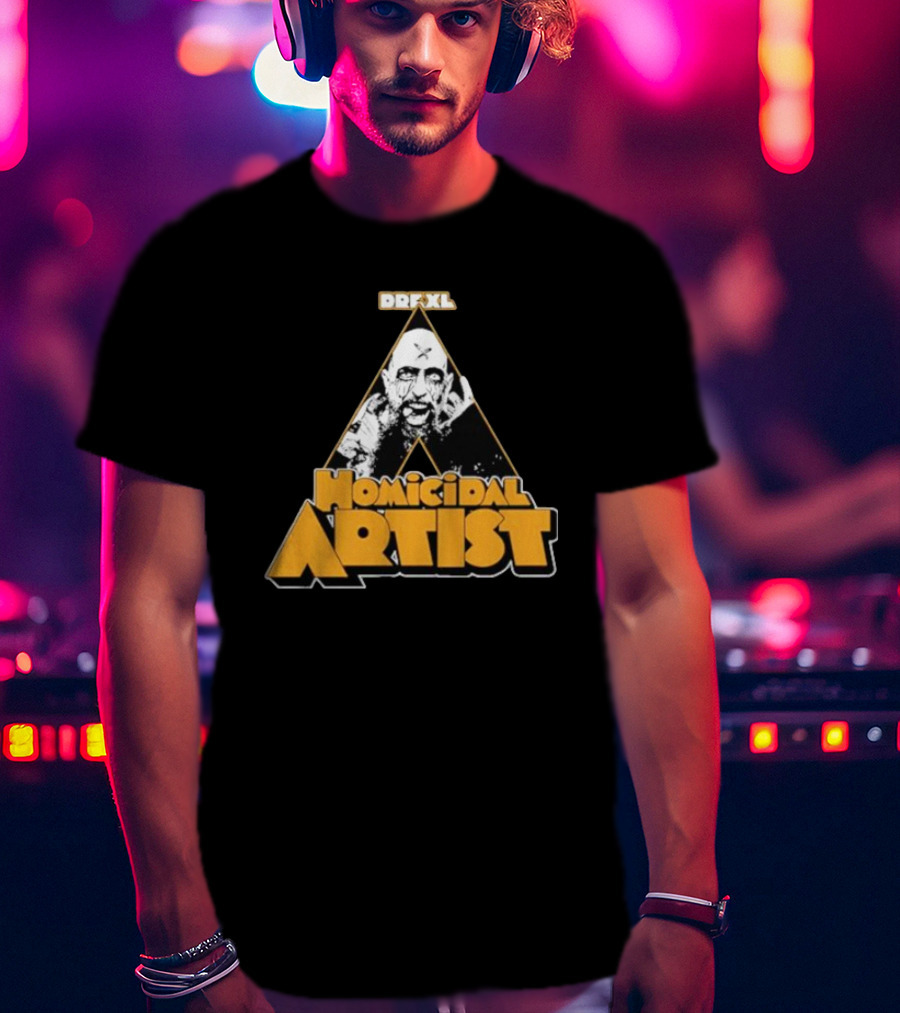 Drexl Homicidal Artist Retro Horror T-Shirt