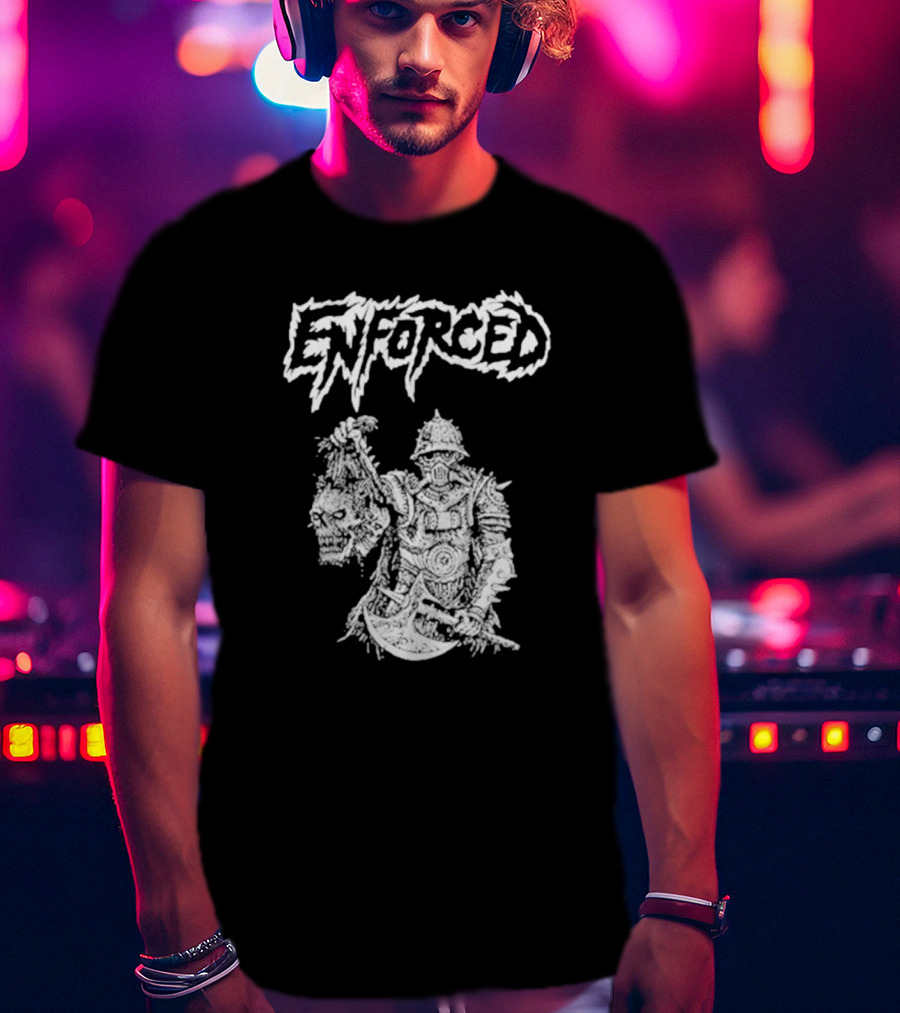 Enforced Warrior Holding Severed Head With Axe T-Shirt