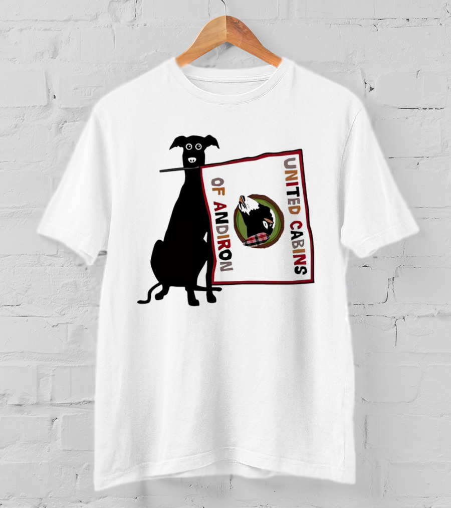 United Cabins Of Andiron Dog Flag T-Shirt