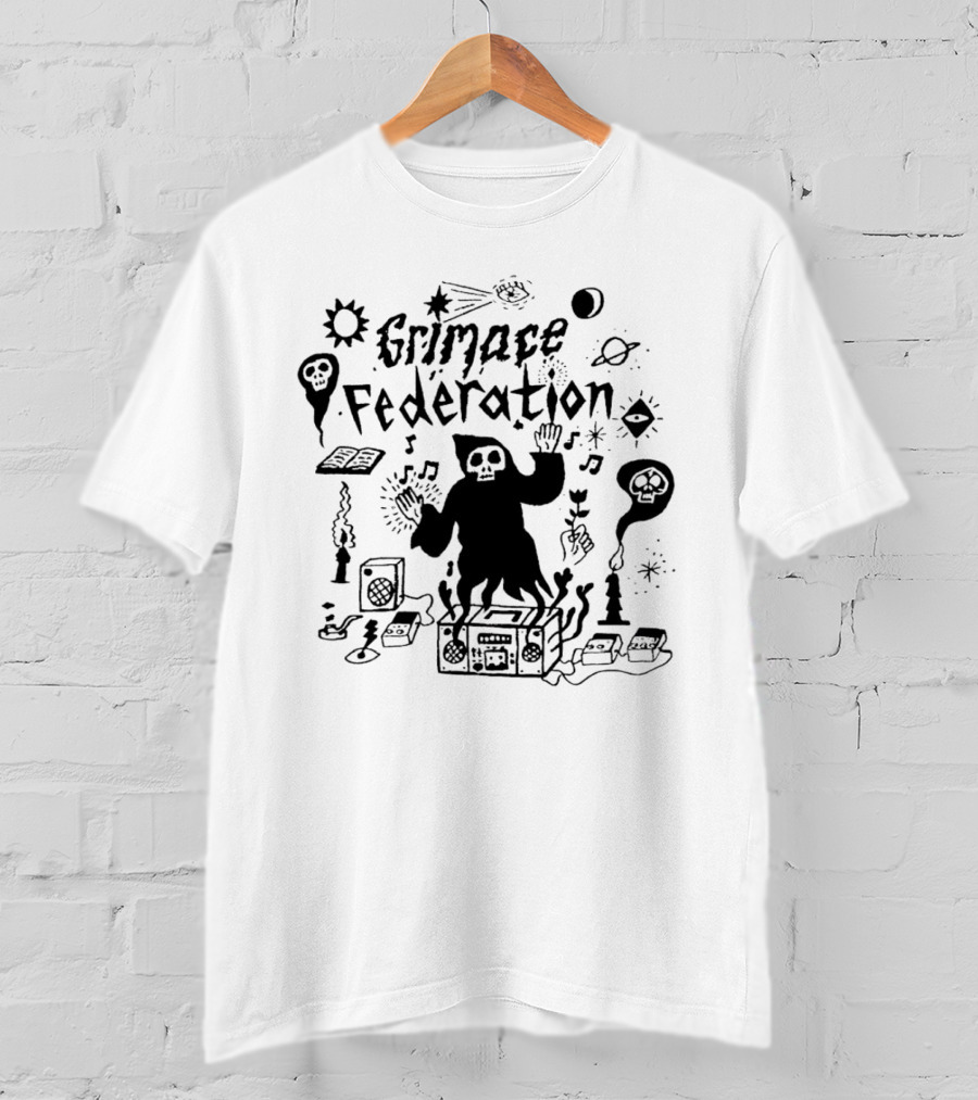 Grimace Federation Grim Reaper Radio Cosmic Musicology T-Shirt