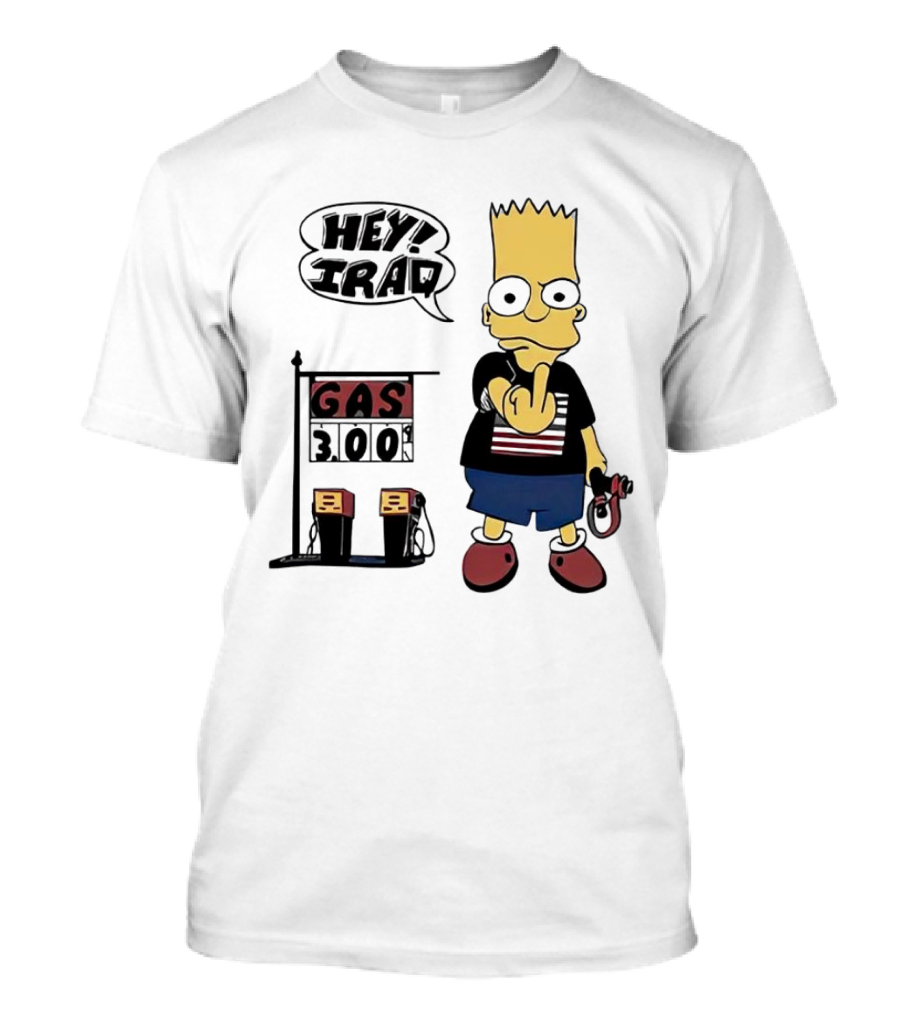 Bart Simpson Hey Iraq Gas 3.00 T-Shirt