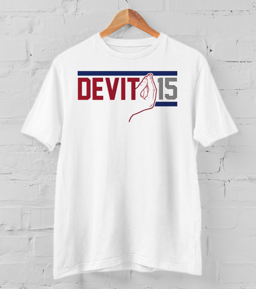 Giants Tommy DeVito Jersey Number 15 With Italian Hand Gesture T-Shirt