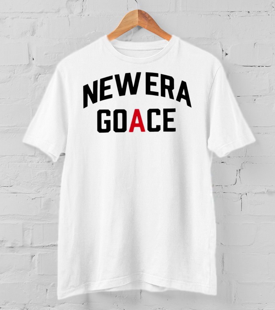 New Era Goace Black And Red Bold Arched Text T-Shirt