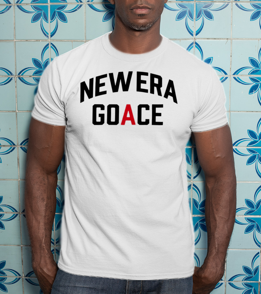 New Era Goace Black And Red Bold Arched Text T-Shirt