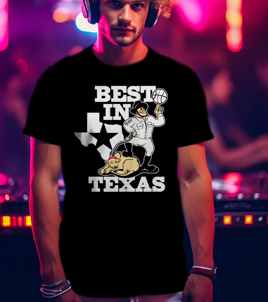 BEST IN TEXAS BASKETBALL STAR COWBOY AND PANTHER T-Shirt