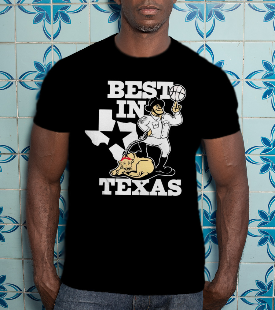 BEST IN TEXAS BASKETBALL STAR COWBOY AND PANTHER T-Shirt
