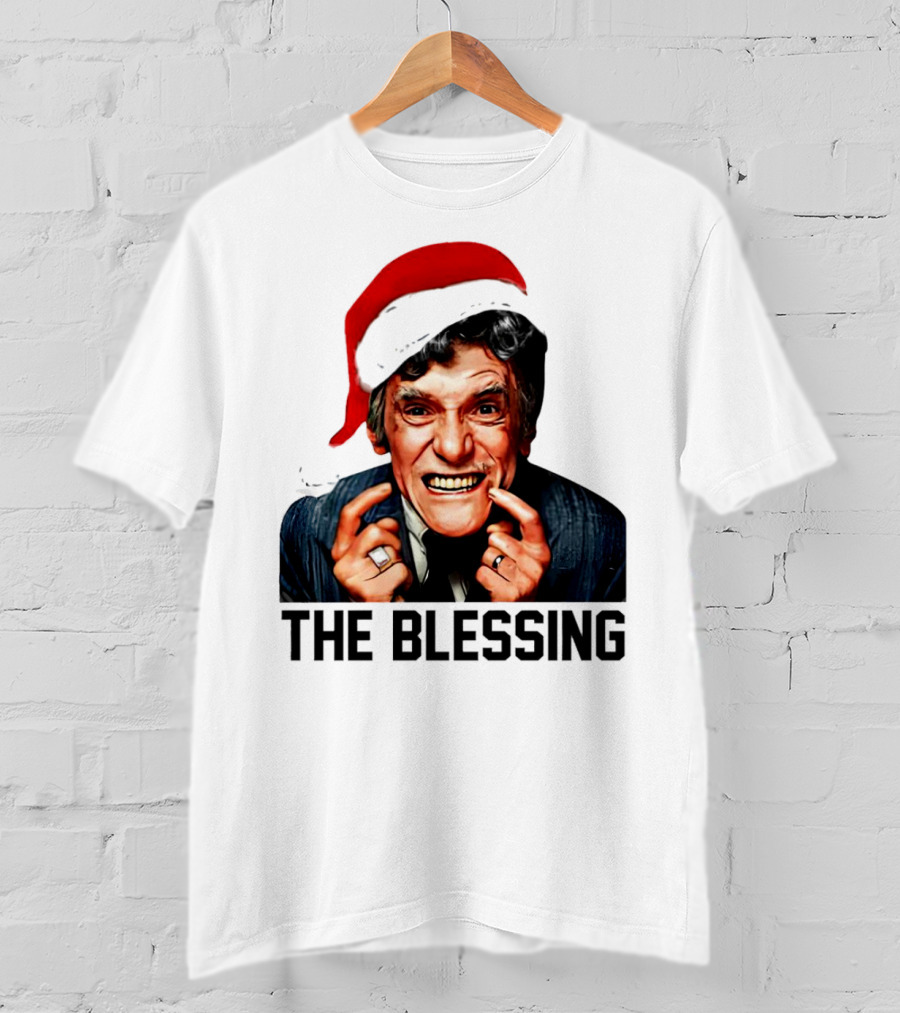 The Blessing Uncle Lewis Christmas Vacation Santa Hat T-Shirt