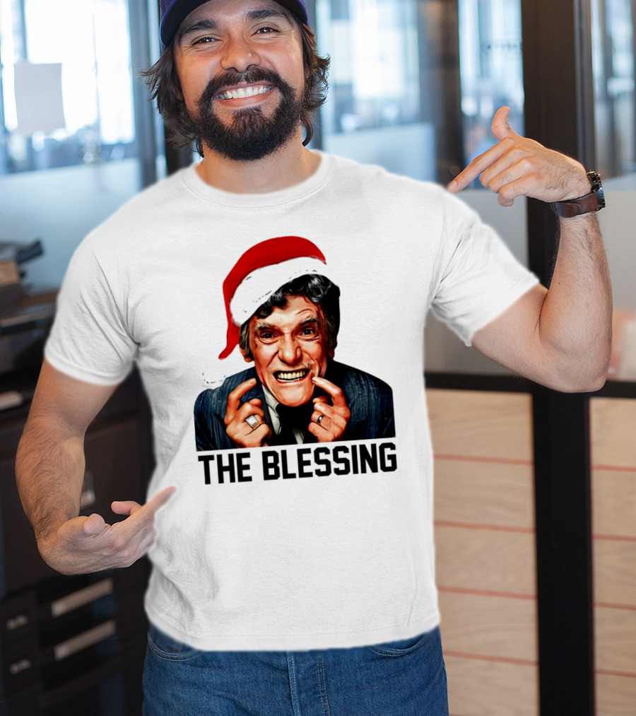 The Blessing Uncle Lewis Christmas Vacation Santa Hat T-Shirt