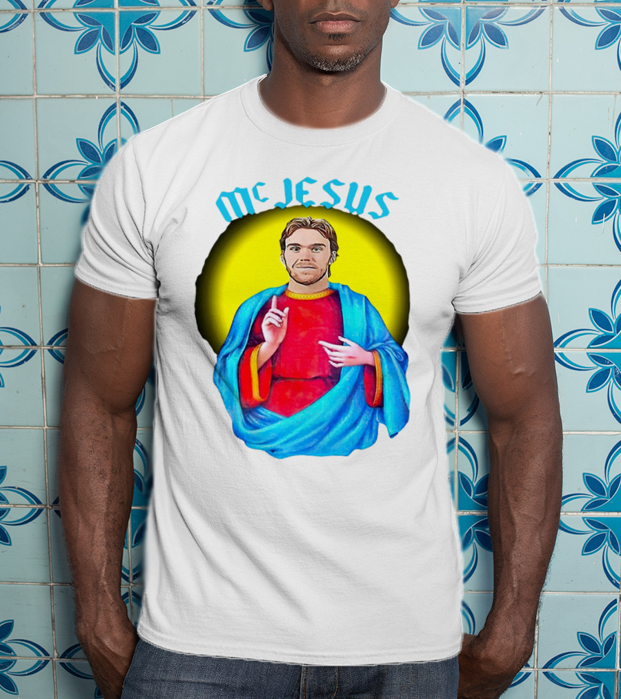 Connor McDavid McJesus Iconic Sports T-Shirt