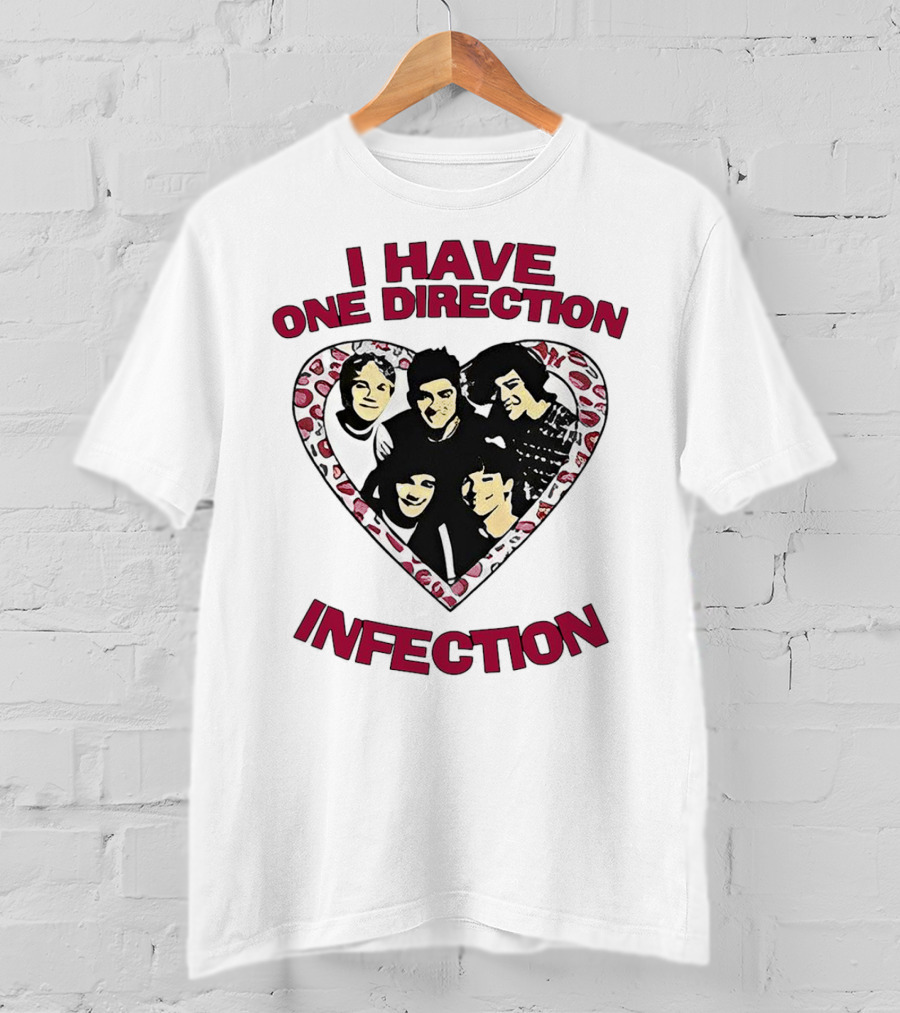 One Direction Infection Heart Fan T-Shirt