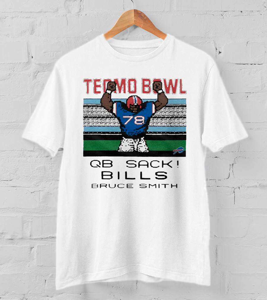 Tecmo Bowl QB Sack 78 Bills Bruce Smith T-Shirt