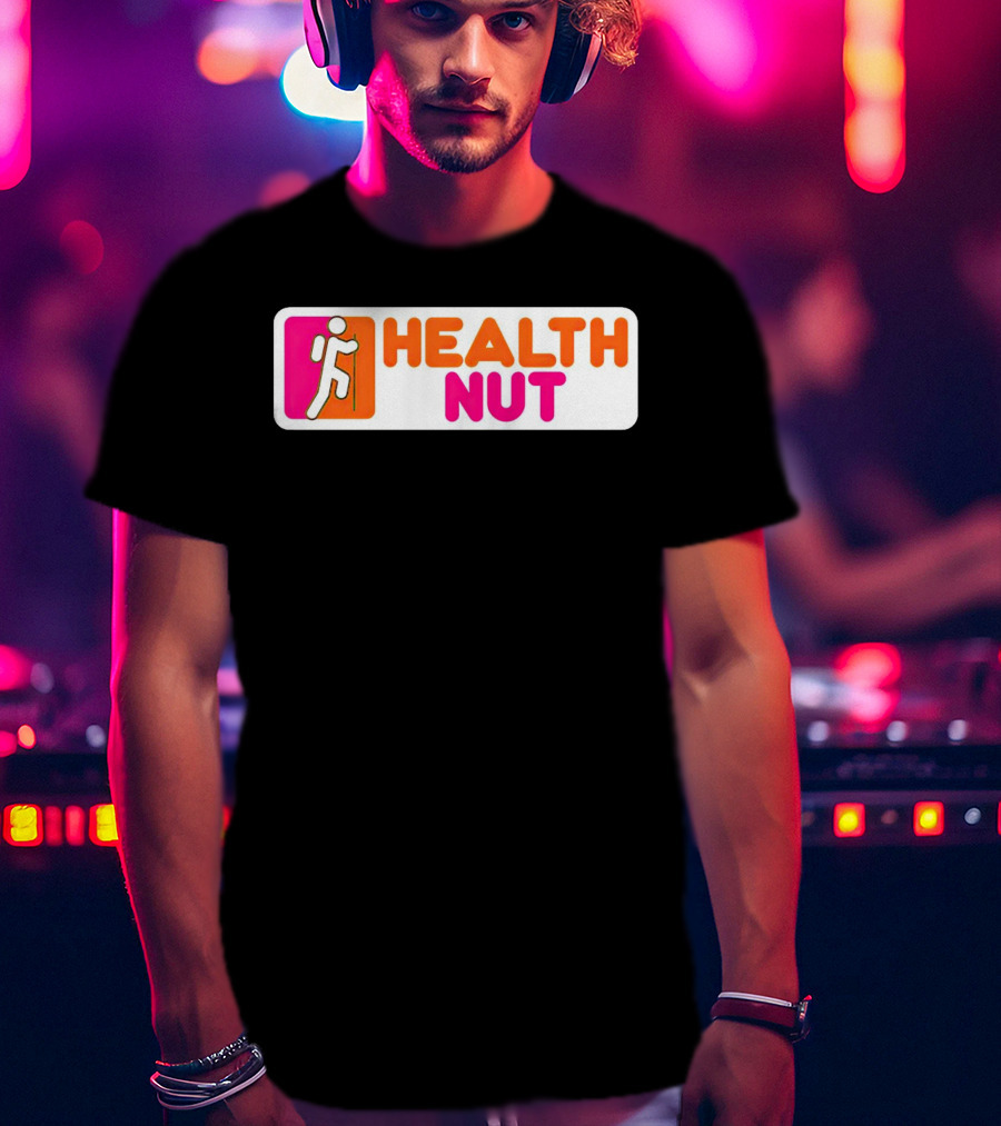Health Nut Dunkin’ Donuts Logo Mashup T-Shirt