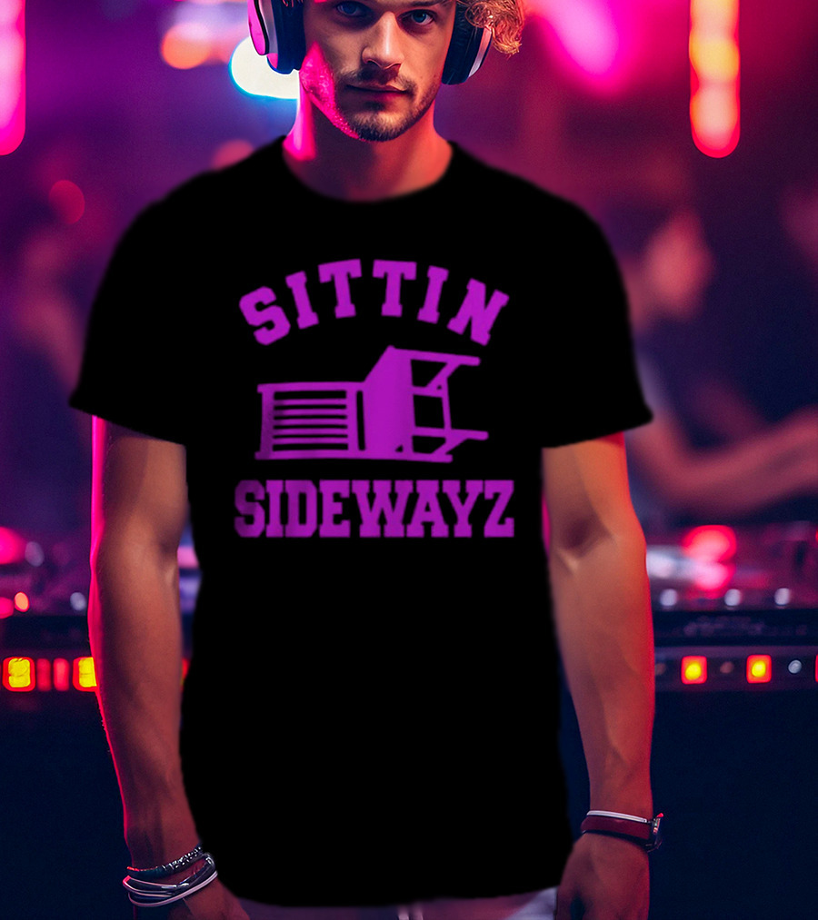 Sittin’ Sidewayz Purple Chair T-Shirt