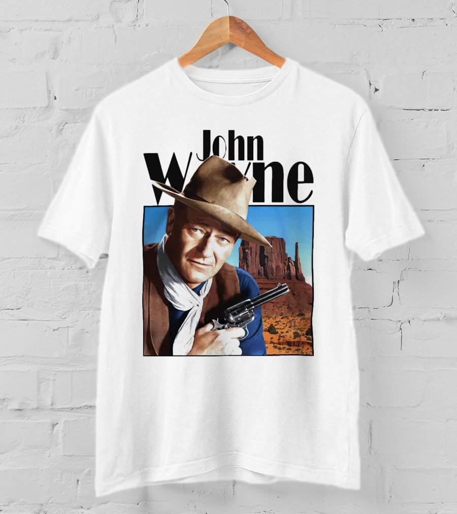 John Wayne Cowboy Western Movie Legend T-Shirt