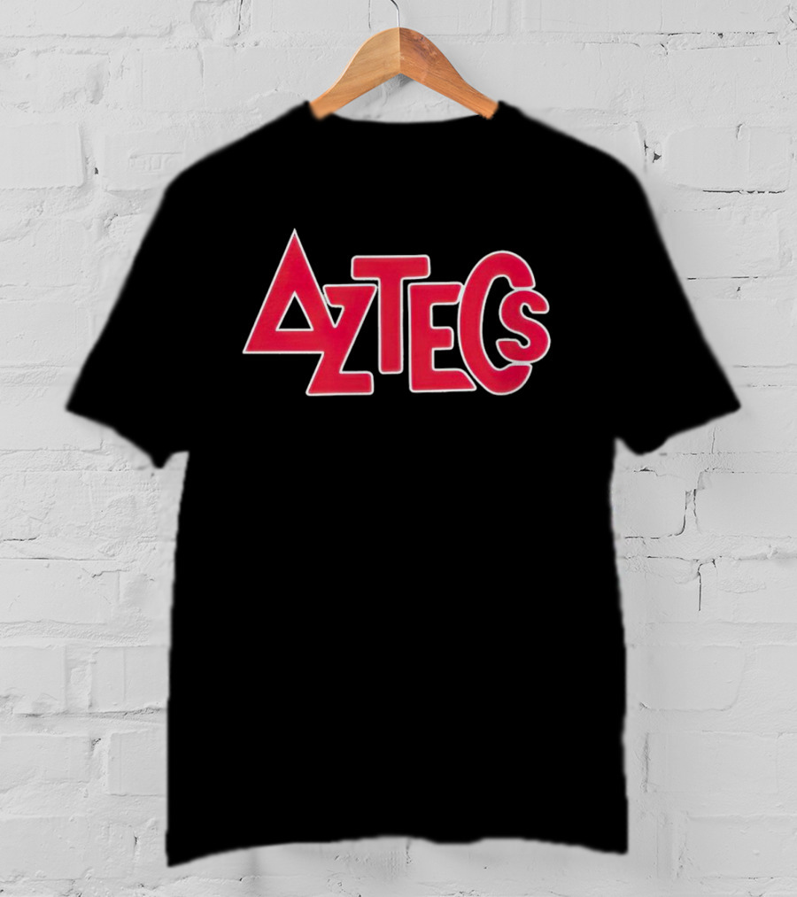 San Diego State Aztecs Bold Red Tribal Typography T-Shirt