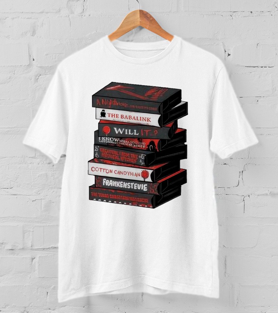 A Nightmare On Elm Street The Babalink Will It Labyrinth Of The Odd Video Summer Obstacle Course Cotton Candyman Frankenstein Stevie T-Shirt