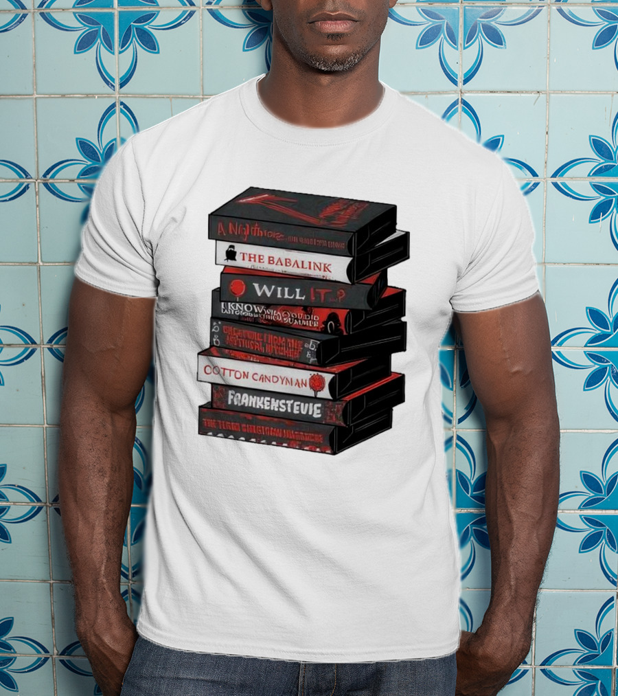 A Nightmare On Elm Street The Babalink Will It Labyrinth Of The Odd Video Summer Obstacle Course Cotton Candyman Frankenstein Stevie T-Shirt