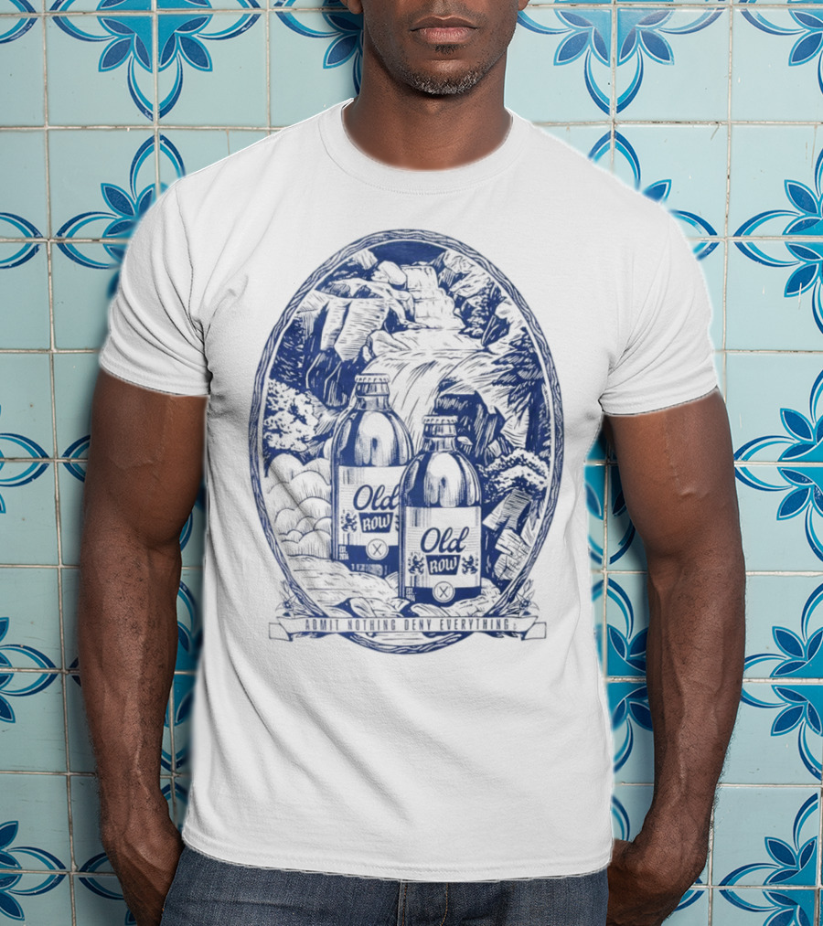 Old Row Stubby Waterfall Admit Nothing Deny Everything T-Shirt