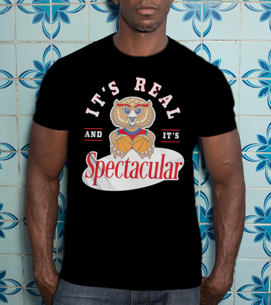 IT'S REAL AND IT'S SPECTACULAR BASKETBALL OWL WITH HOOP EYES T-Shirt