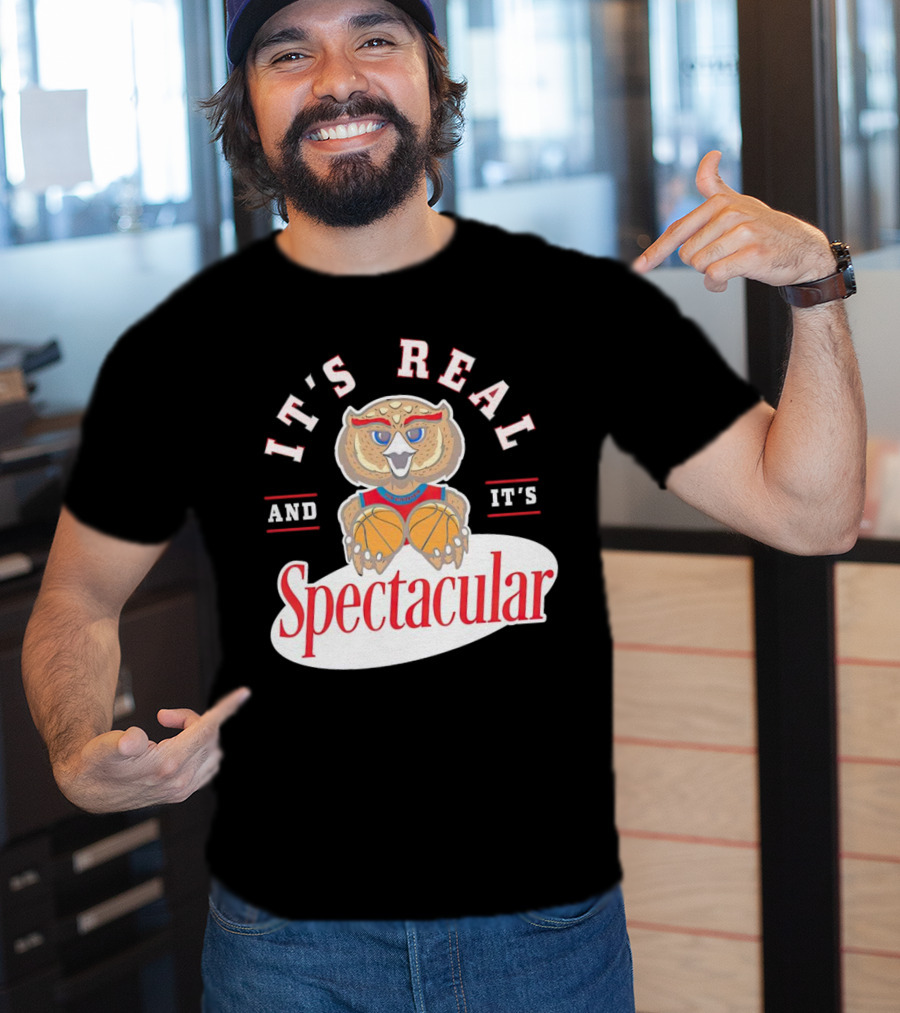 IT'S REAL AND IT'S SPECTACULAR BASKETBALL OWL WITH HOOP EYES T-Shirt