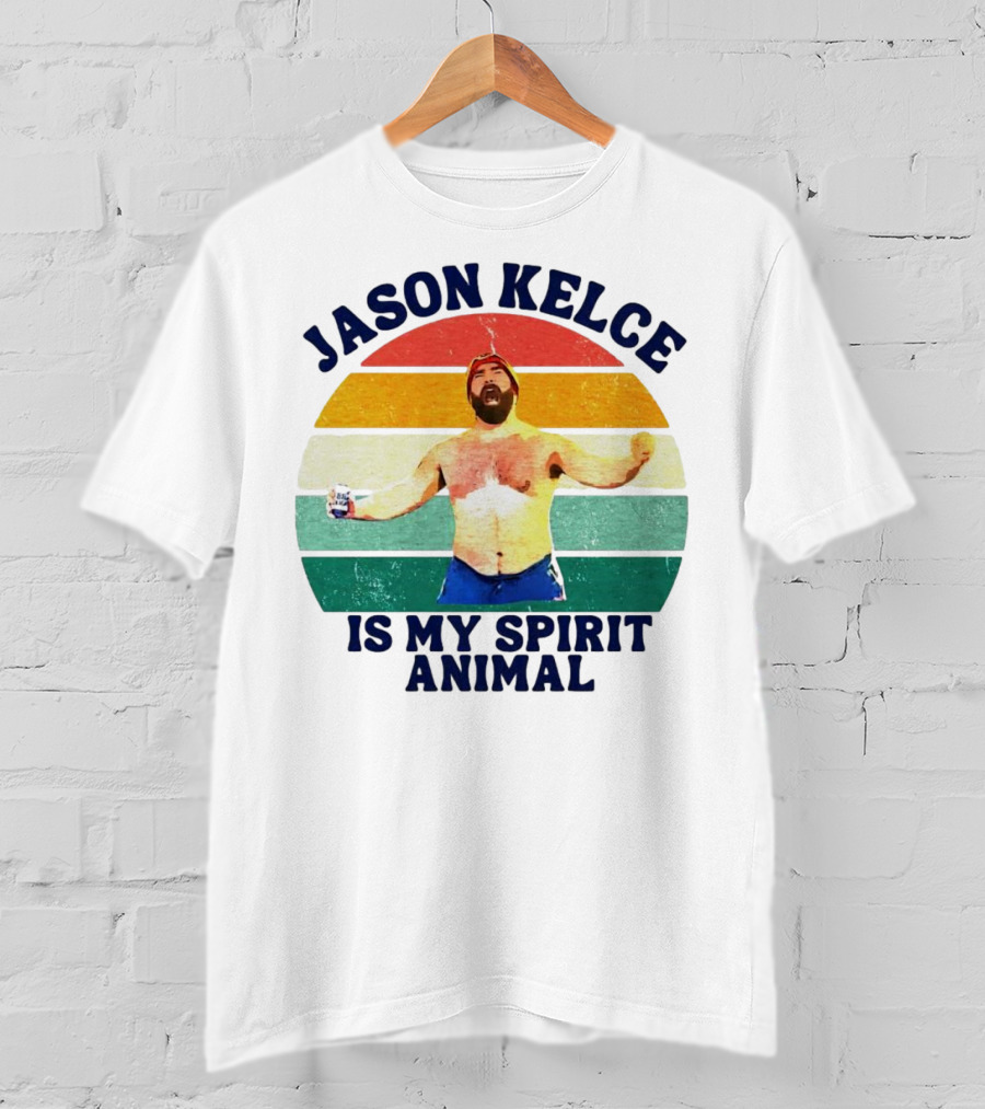 Jason Kelce Is My Spirit Animal Vintage Retro T-Shirt