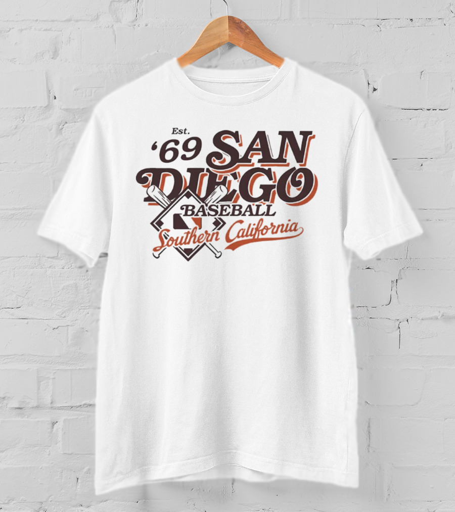 San Diego Baseball Est. '69 Southern California T-Shirt