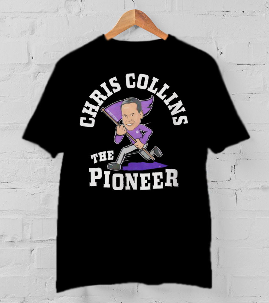 Chris Collins The Pioneer With Northwestern Flag T-Shirt