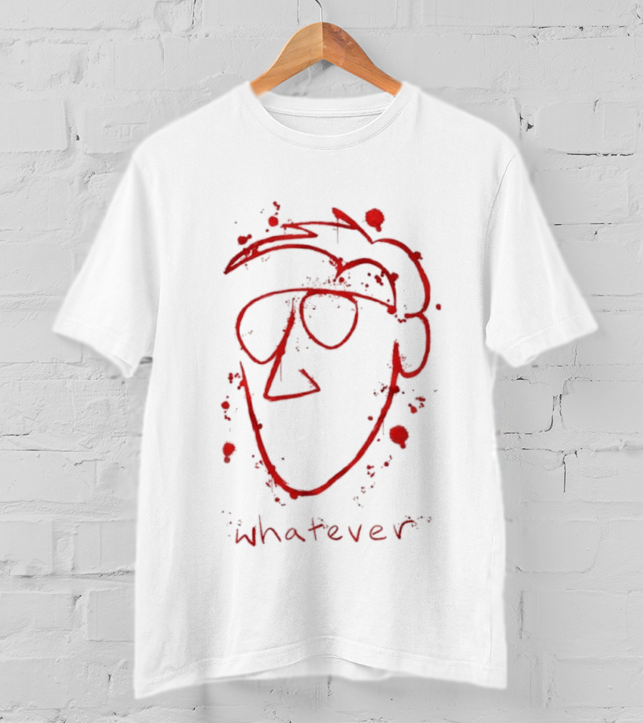 Orange Cassidy Blood Orange Whatever Minimalist Red Face T-Shirt