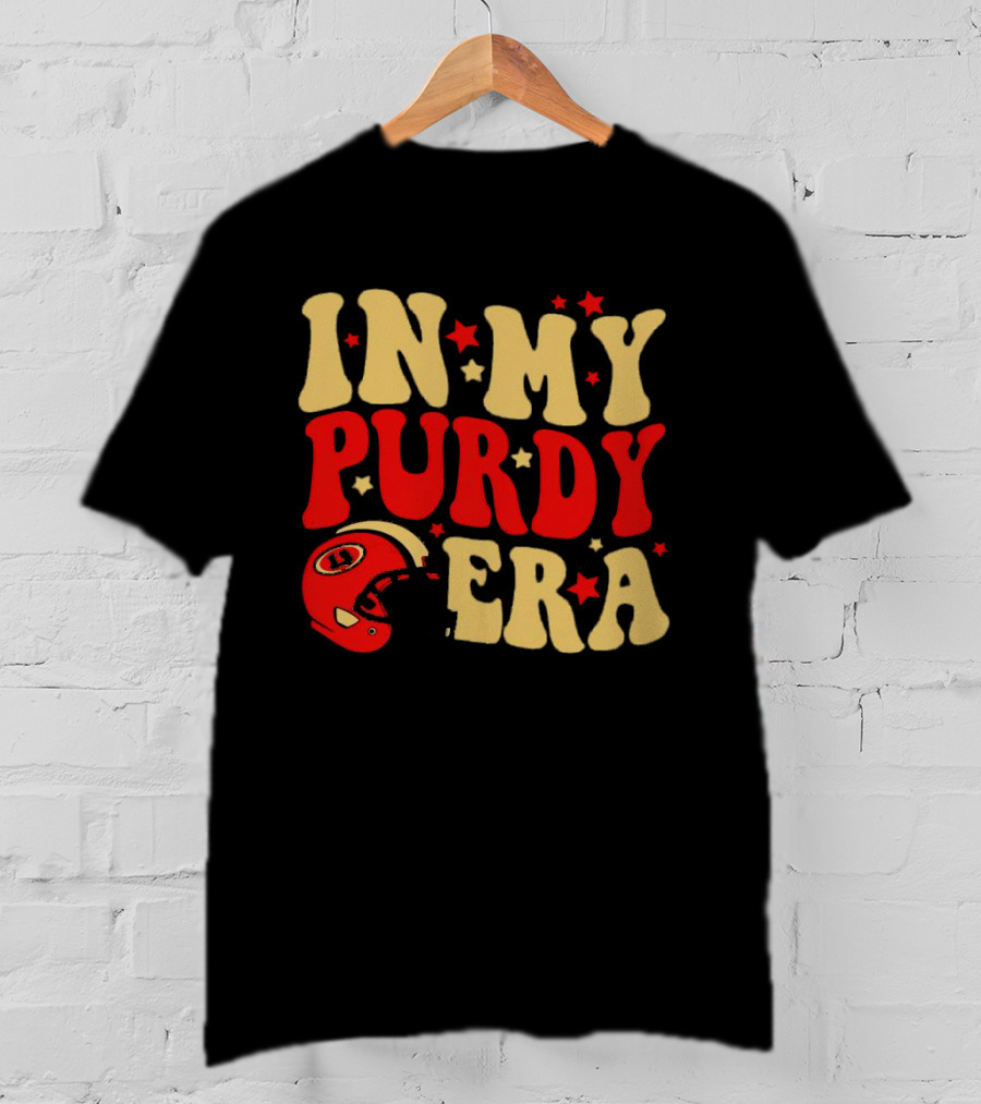 San Francisco 49ers In My Purdy Era Football Helmet Stars T-Shirt