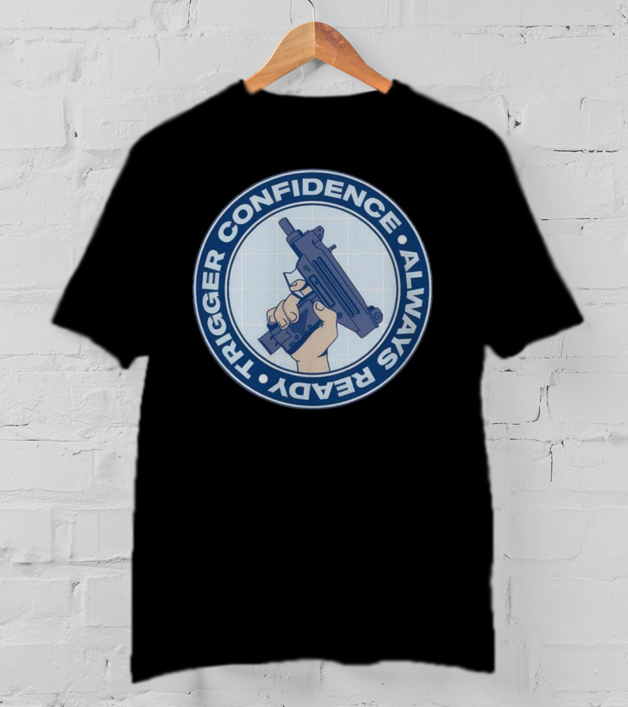 Fudd Busters Trigger Confidence Always Ready Handgun Emblem T-Shirt