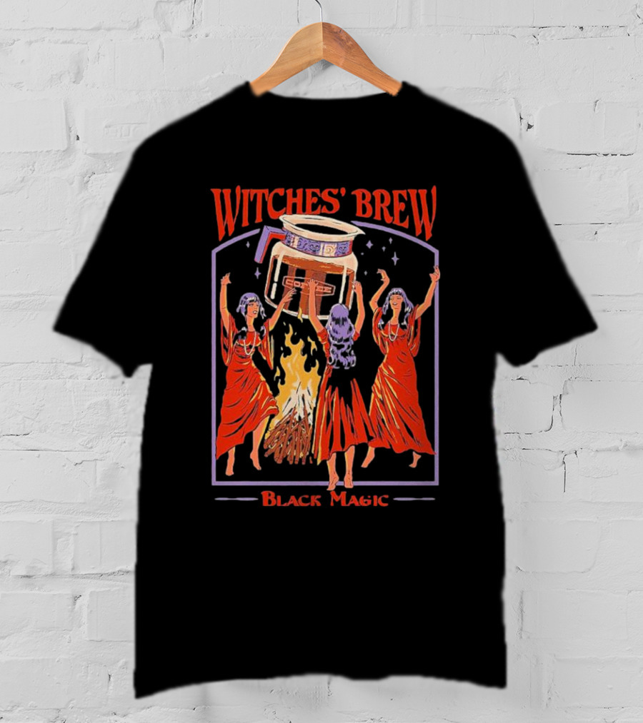 Witches’ Brew Black Magic Ritual Dance Around Cauldron T-Shirt