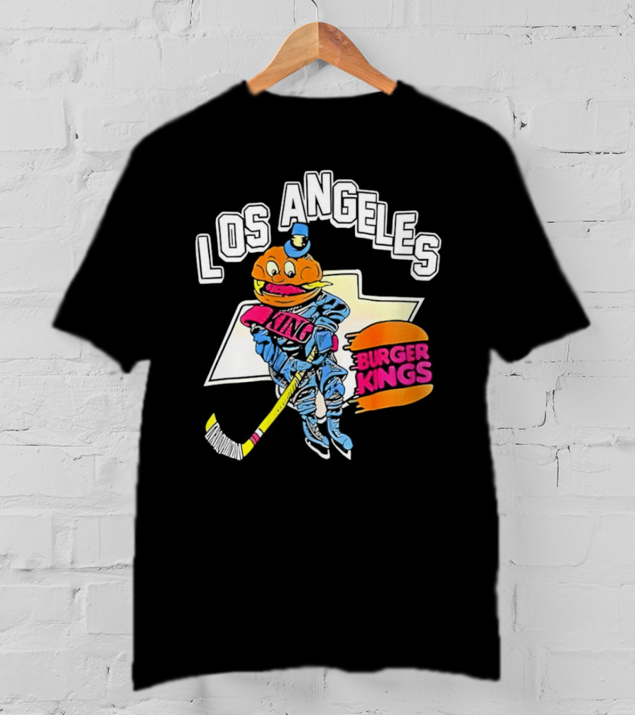 Los Angeles Burger Kings Hockey Comic Mascot T-Shirt