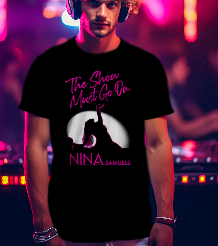 Nina Samuels The Show Must Go On Spotlight T-Shirt