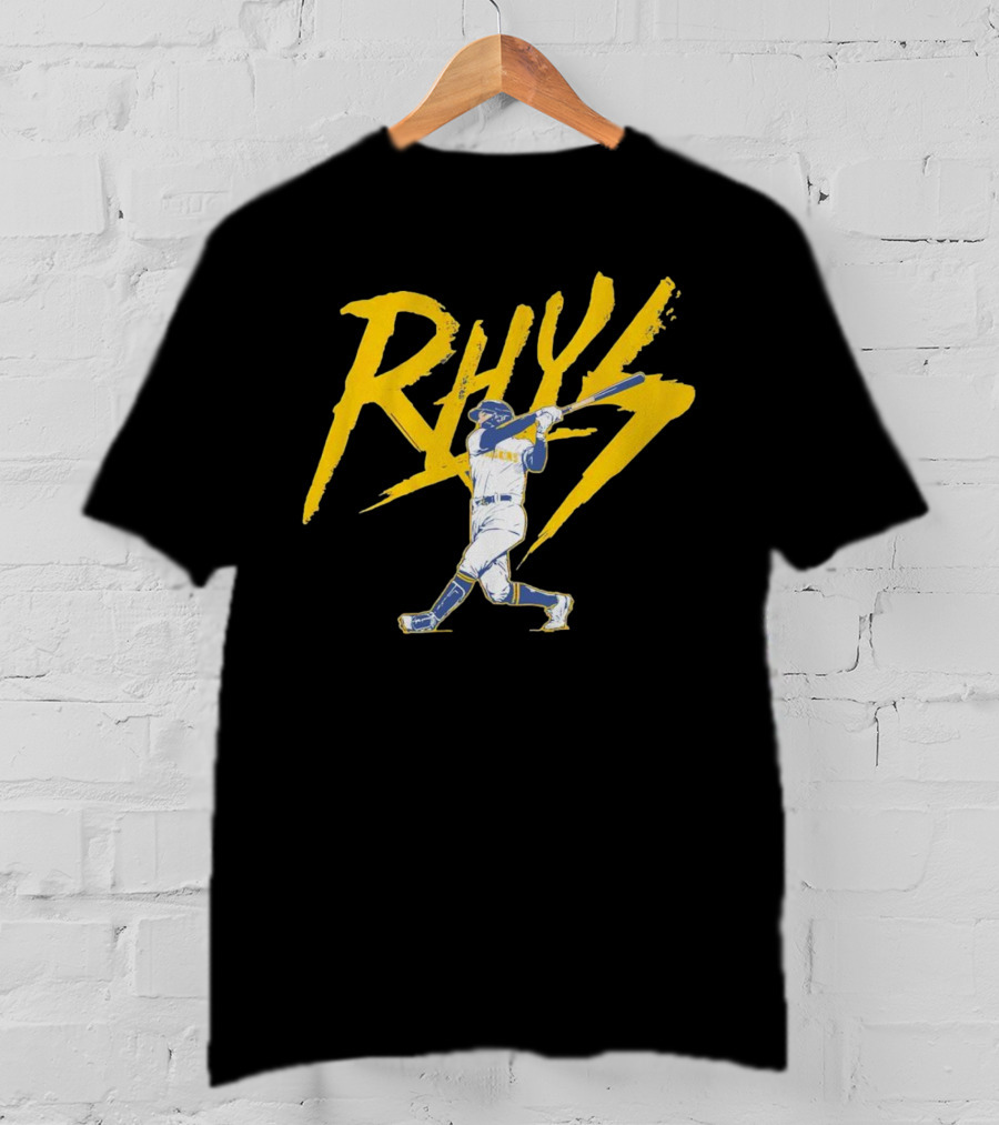 Rhys Lightning Milwaukee Brewers Baseball Player T-Shirt