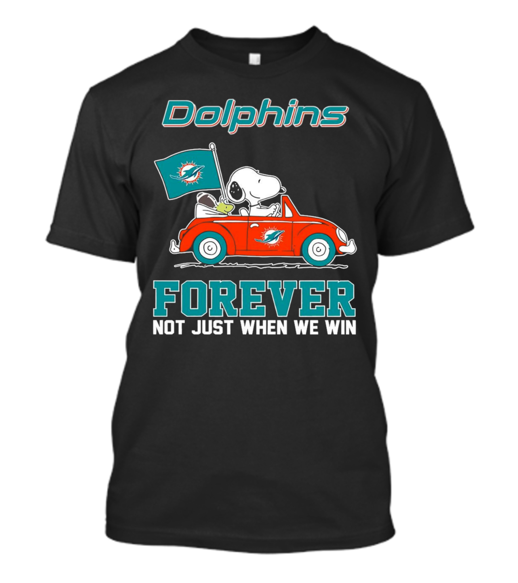 Dolphins Snoopy Forever Not Just When We Win T-Shirt