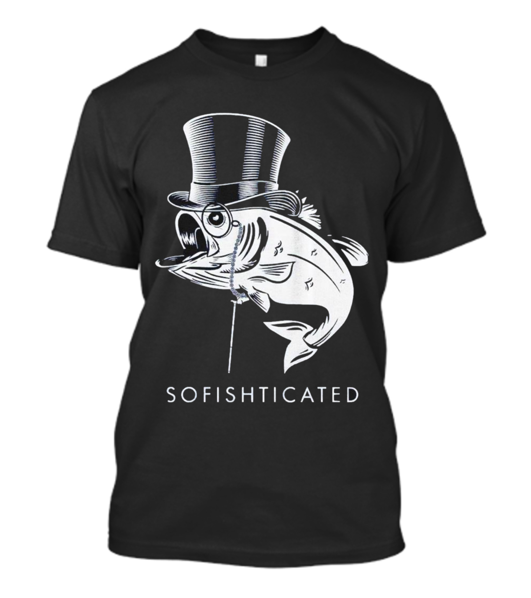 Sofishticated Fish In Top Hat And Monocle T-Shirt